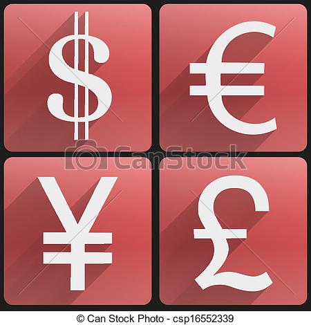 Cryptocurrency Or Virtual Currencies Icon Set Isolated Royalty 