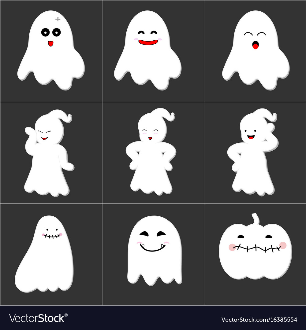 Halloween ghost shape Icons | Free Download
