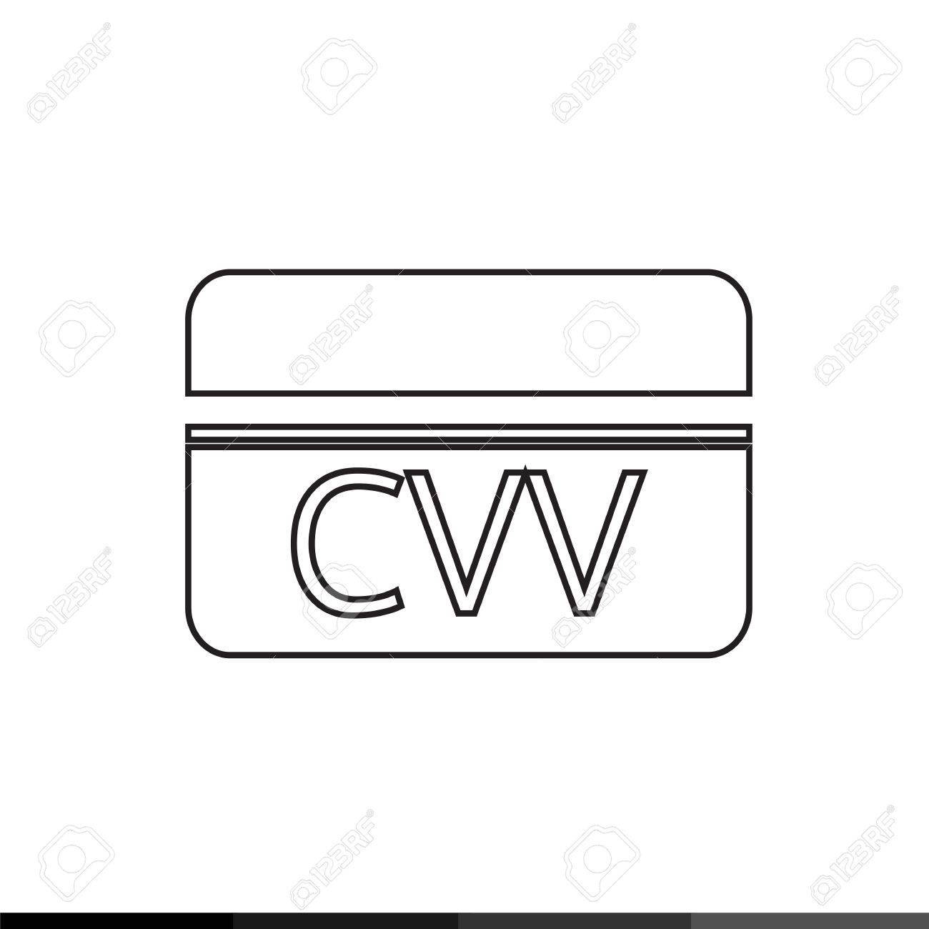 Card Verification Value CVV icon illustration design Stock Vector 