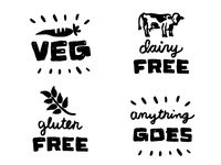 Dairy-free icons | Noun Project