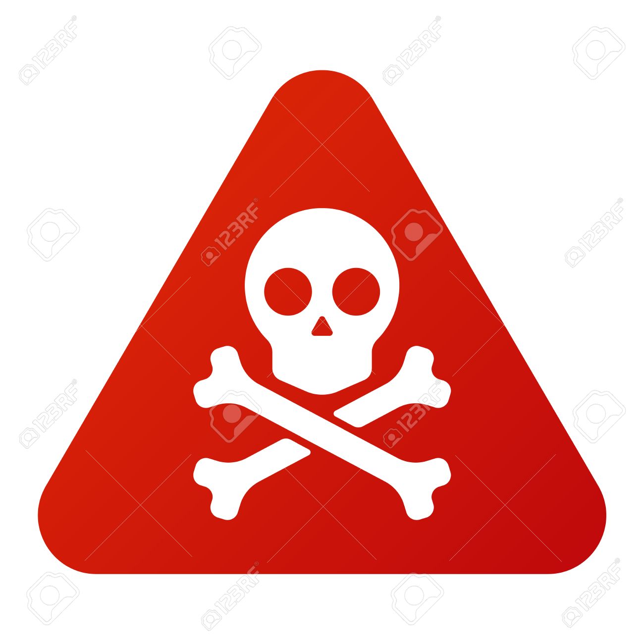 The attention icon Danger symbol Flat Royalty Free Vector