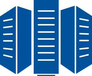 Data center server searching icon graphic Vector Image