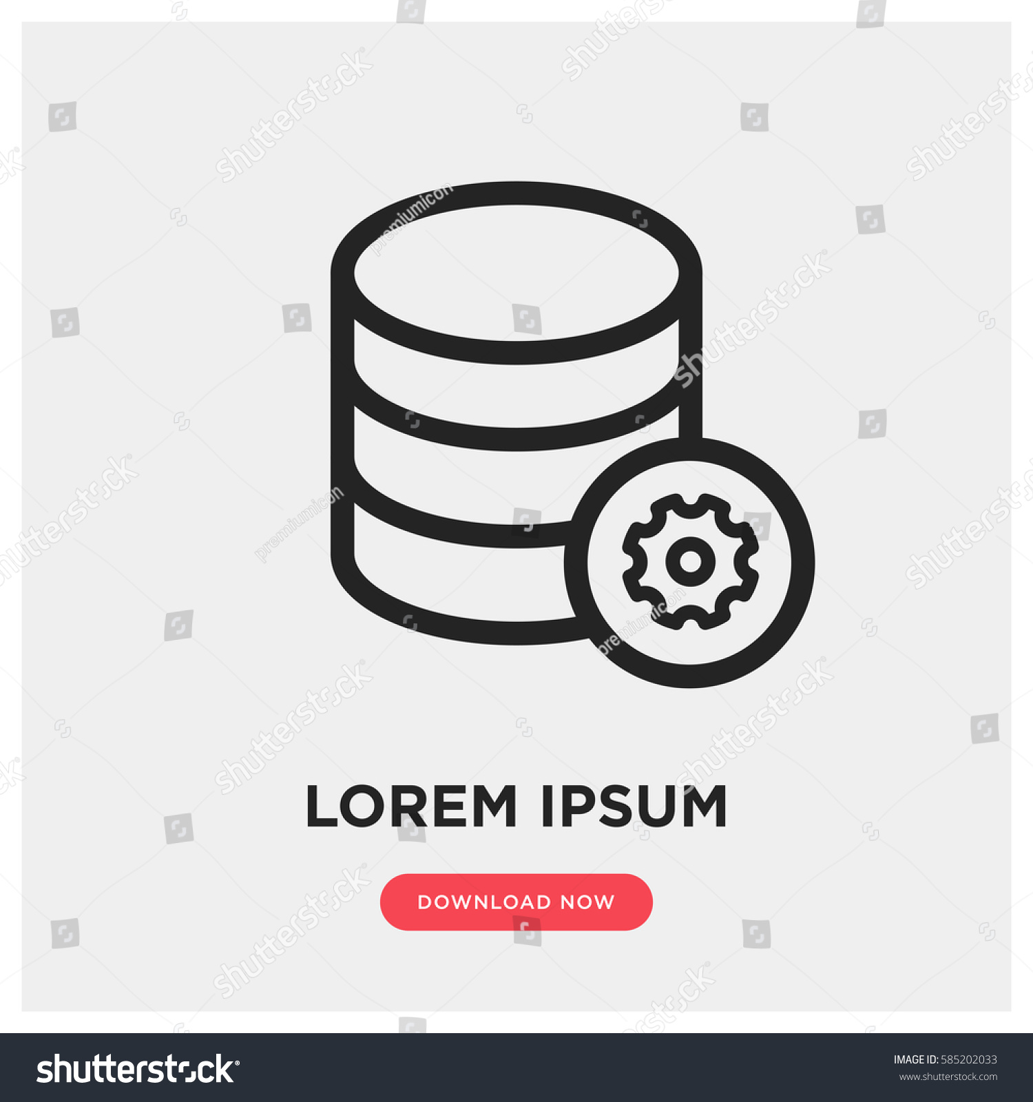 Cloud round icons - Vector stencils library