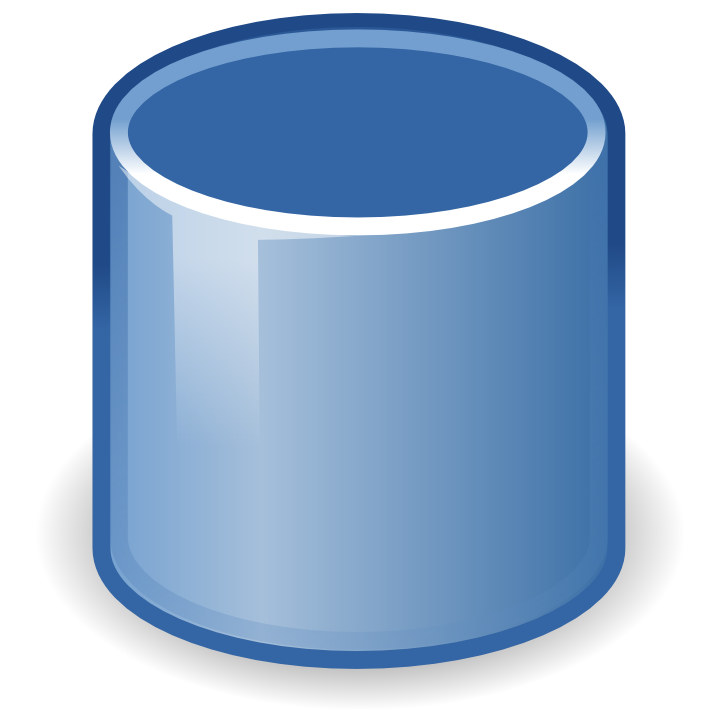 Royal blue accept database icon - Free royal blue database icons
