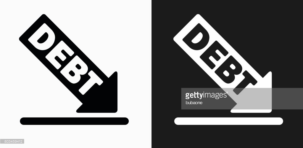Debt Icon Stock Vector Art  More Images of Adult 517420545 | iStock