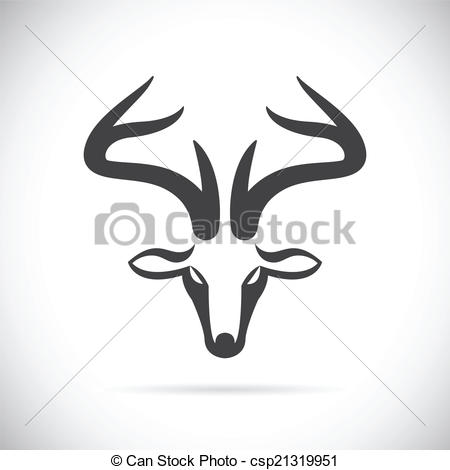 Deer Head Icon Flat Design Black Stock Vector 515441971 - 