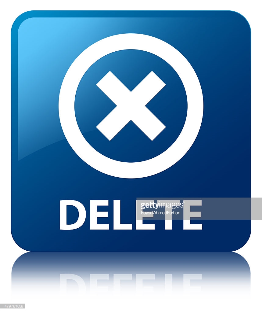 Rubbish bin delete button - Free interface icons