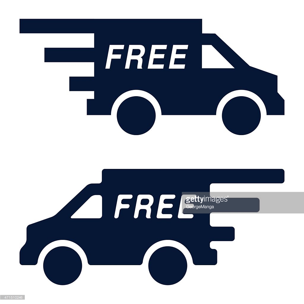 Free Delivery Van Icon Vector Vector Art | Getty Images