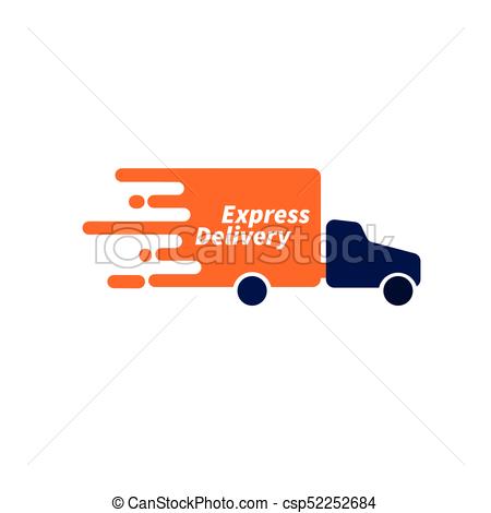 Delivery person on retro scooter fast service icon isolated on 
