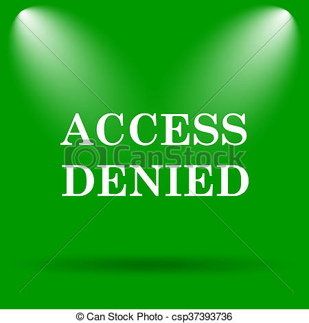Denied sign isolated icon Royalty Free Vector Image