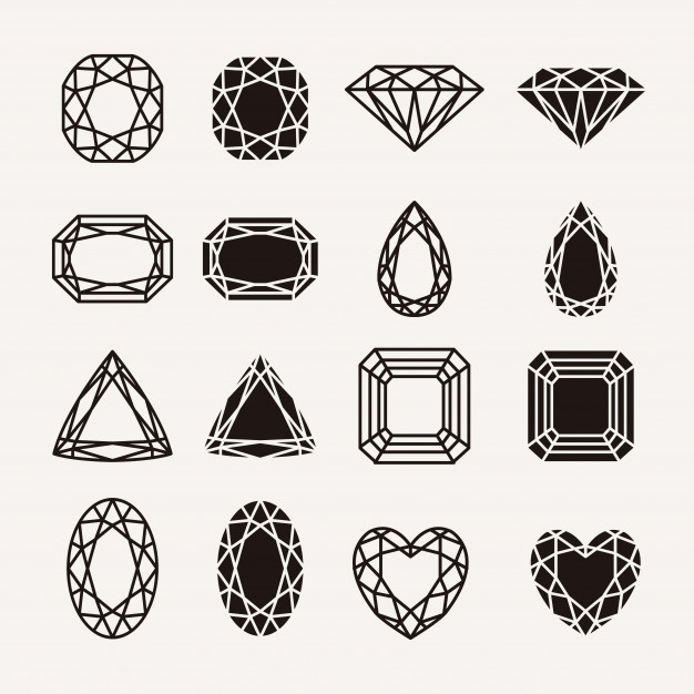 Diamond Outline Icon Stock Vector Art  More Images of Arts 