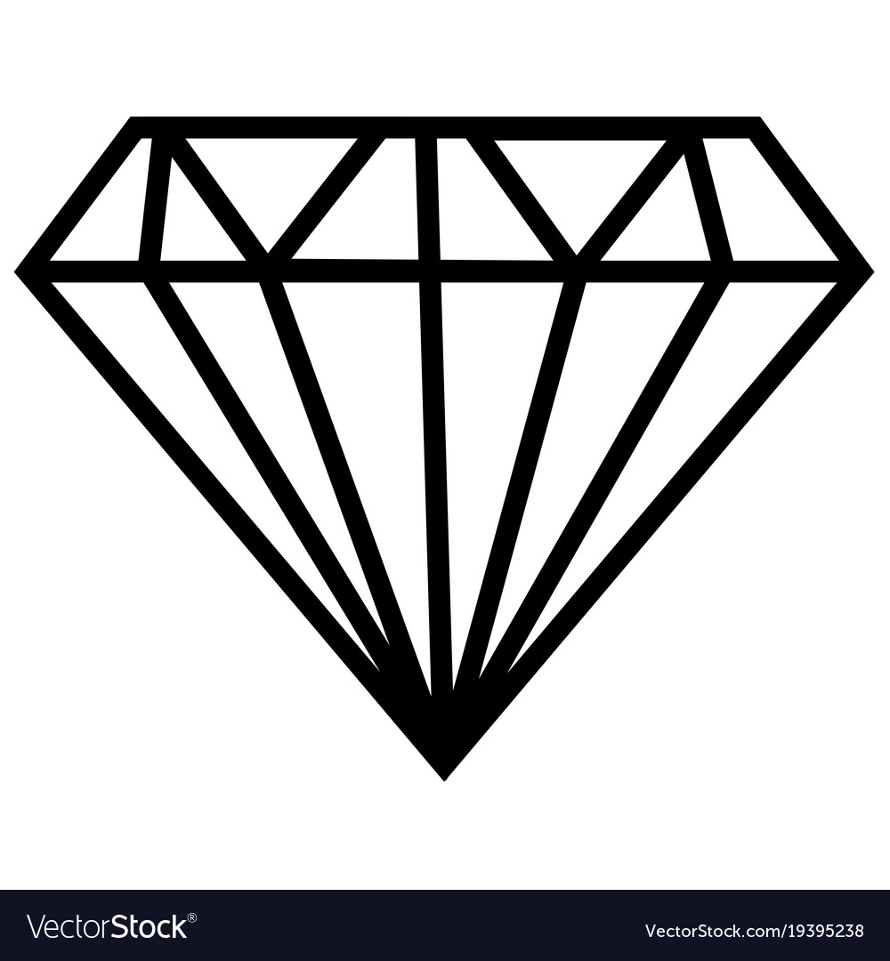 Diamond Icon Vector Illustration Stock Vector 249026116 - 