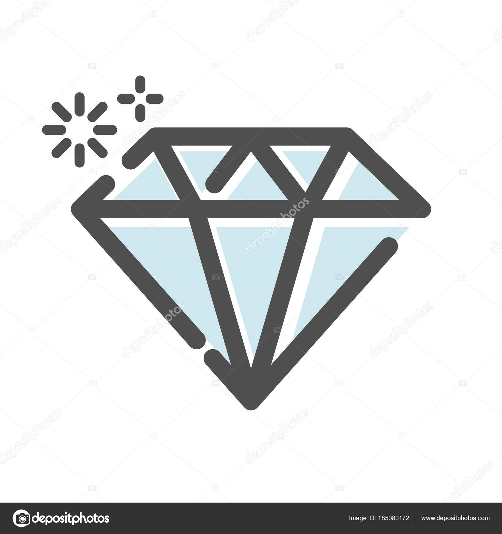 Cut diamond icon | Game-icons.net