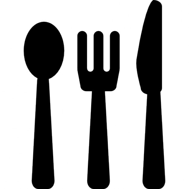 Fork,Spoon,Cutlery,Hand,Gesture,Clip art,Tableware,Black-and-white,Graphics