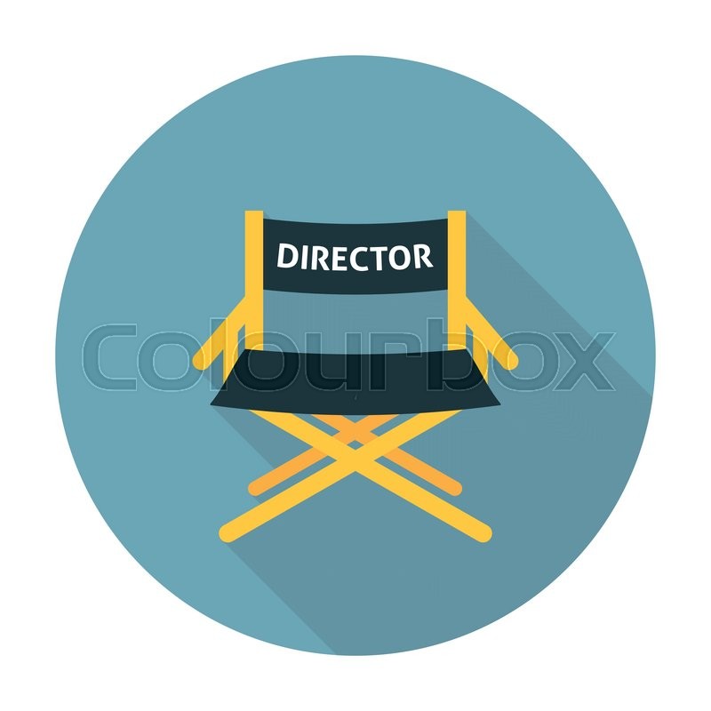 Director icon stock illustration. Image of isolated, computer 