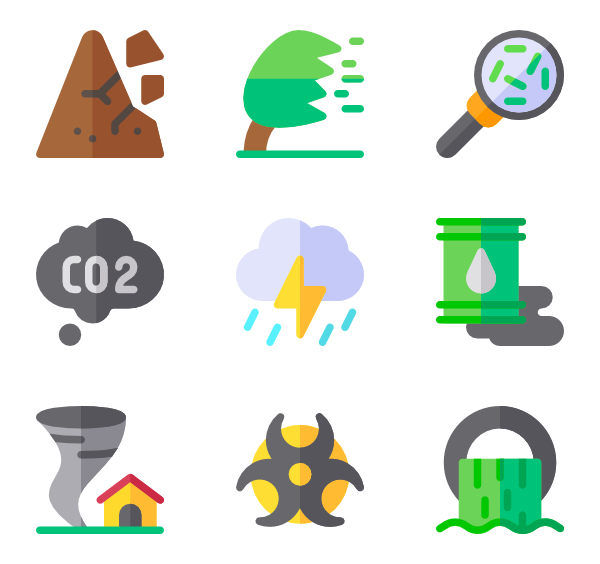15 disaster icon packs - Vector icon packs - SVG, PSD, PNG, EPS 