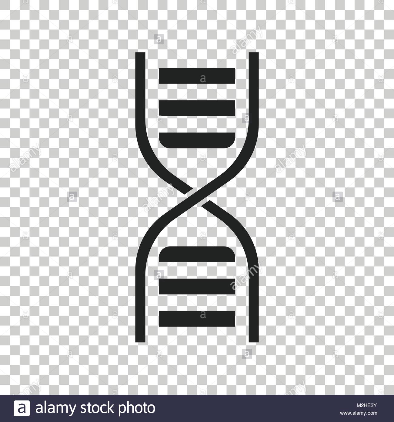 Stock vector of DNA simple icon on white background. Vector 