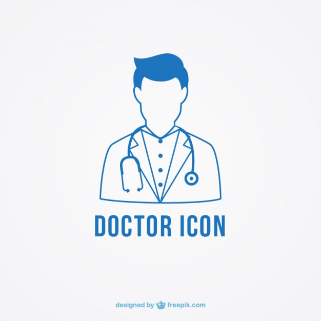 Doctor Icon with Stethoscope Vector | Stethoscope, Icons and File 