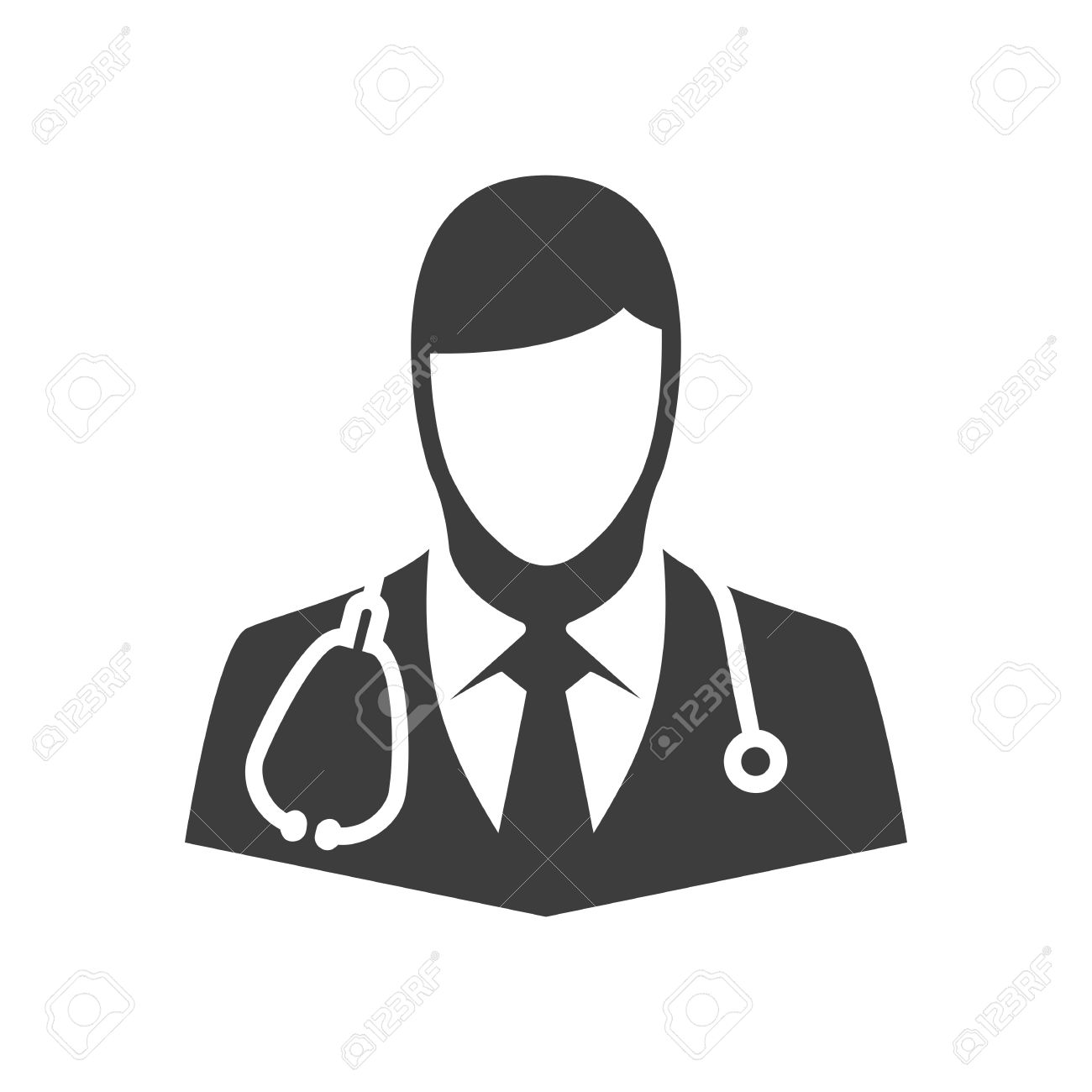 Doctor Icon - Male Avatar Vector ~ Icons ~ Creative Market