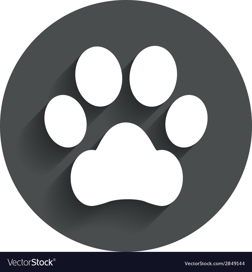 Dog paw icon vector | Stock Vector | Colourbox