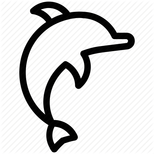 Dolphin free icon 2 | Free icon rainbow | Over 4500 royalty free icons