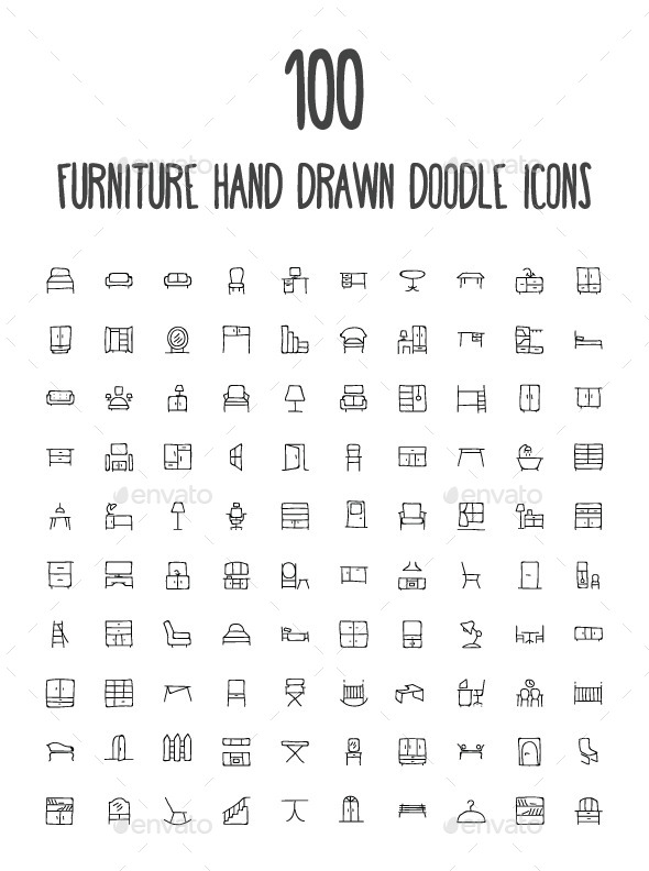 Free Doodle Icons Vector Set - Download Free Vector Art, Stock 