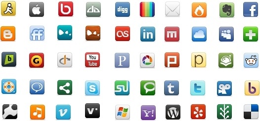 500 Free Icons: WPZOOM Social Networking Icon Set