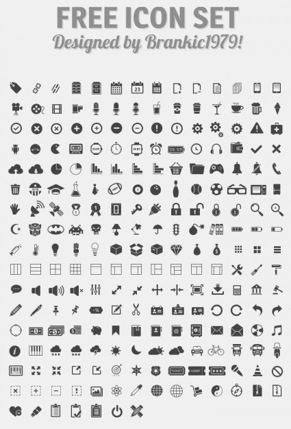 Free web icons set vector - Web Icons free download