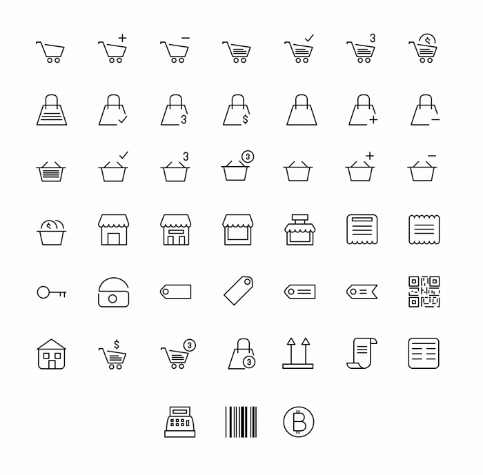 66 Outline Free Icons Set - Designtory