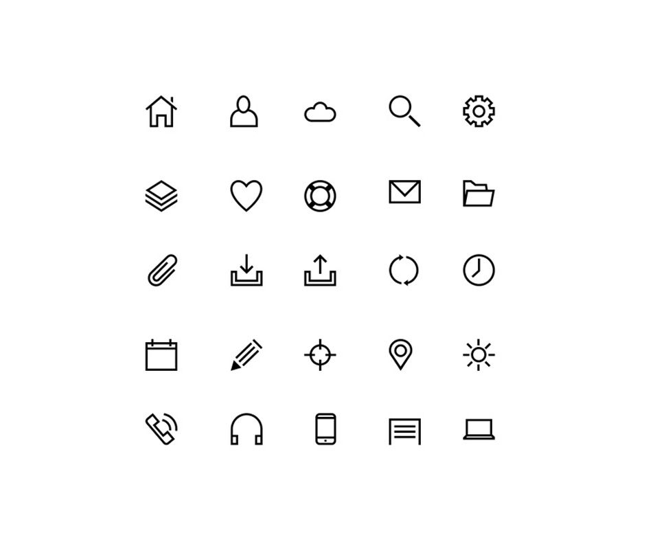 250  Ultimate collection of free line icon sets  CSS Author