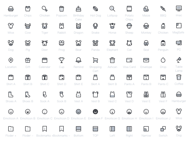 20 Food Line Icons Sketch freebie - Download free resource for 