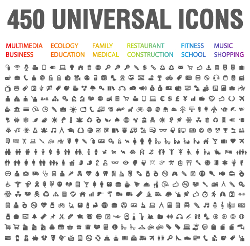 Download Icons Stock Vector 139859269 - 