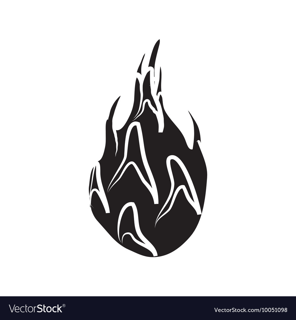 Dragon fruit icon simple style Royalty Free Vector Image