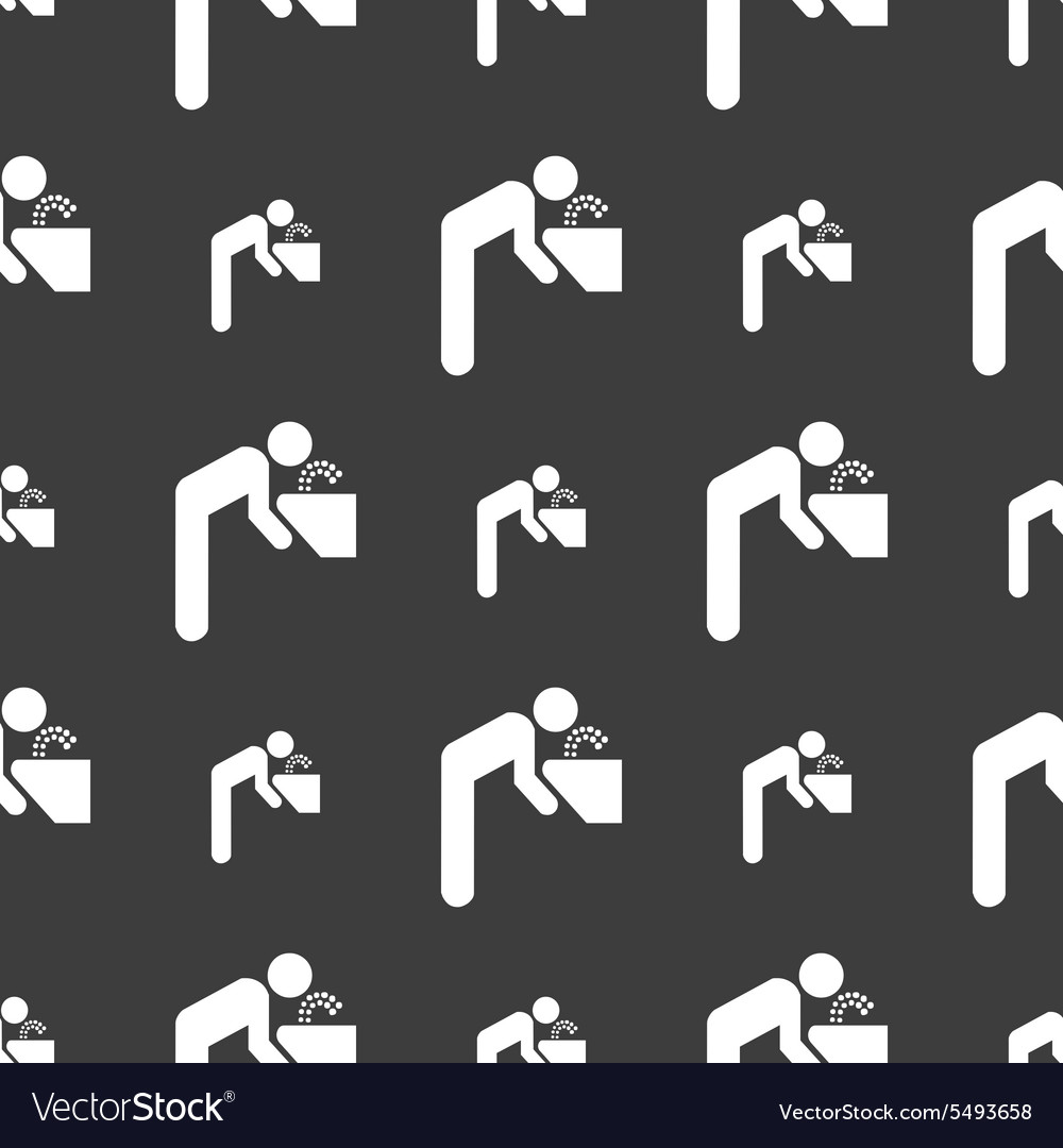 Man drinking water in public place - Free people icons