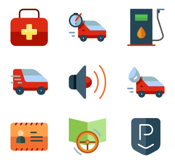 Traffic And Driving Icons Vector Art | Getty Images