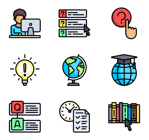 E-Learning 100 free icons (SVG, EPS, PSD, PNG files)