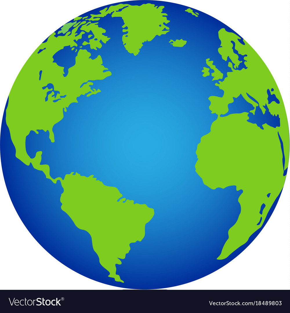 Planet earth icon stock vector. Illustration of earth - 6644197