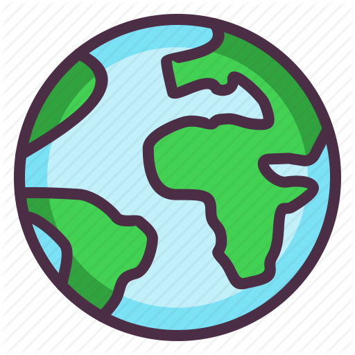 Flat planet Earth icon ~ Icons ~ Creative Market
