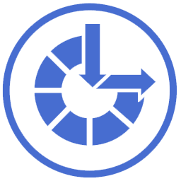 Clock,Electric blue,Trademark,Symbol,Circle,Clip art,Graphics,Logo