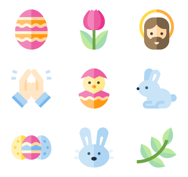 A Collection of 11 of the best easter Icon sets