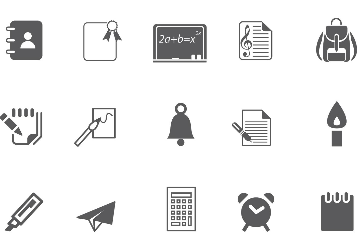 A free education icon set - WooCommerce