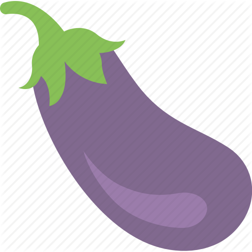Eggplant icon on white background. Vector illustration. | Stock 