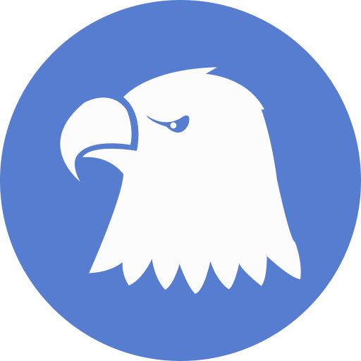 Bird,Bald eagle,Eagle,Circle,Symbol,Logo,Bird of prey,Illustration,Clip art,Beak
