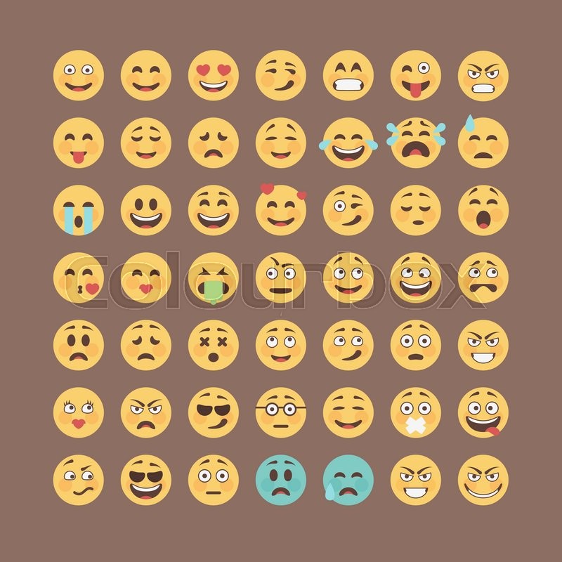Free Flat Emoji Pack (EPS, SVG, PSD, PNG) | Freebie Icons 