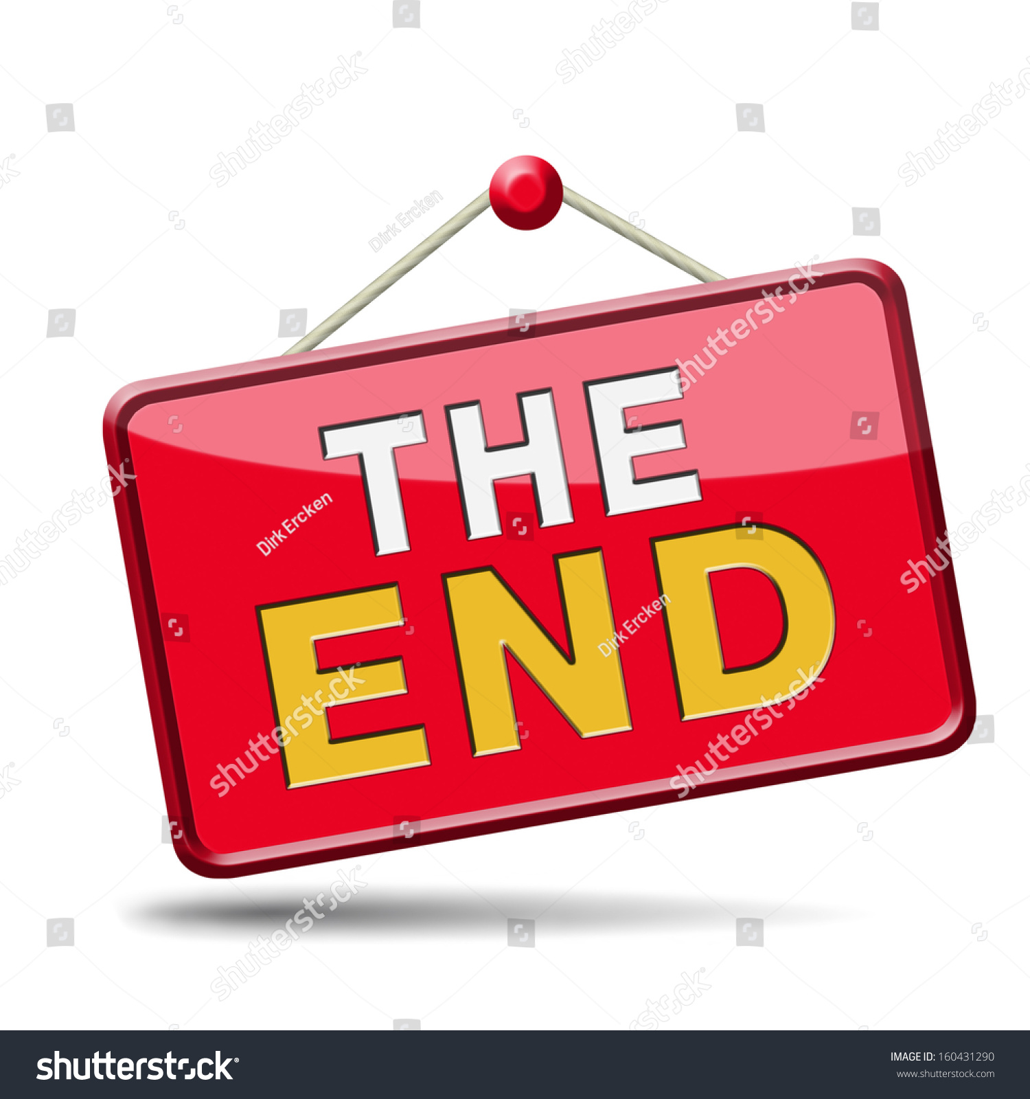 End Icon Sign Finish Point Way Stock Illustration 162474956 