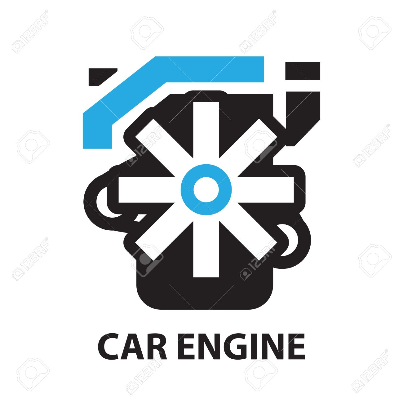 Motorcycle engine flat icon. vector illustration. vector - Search 