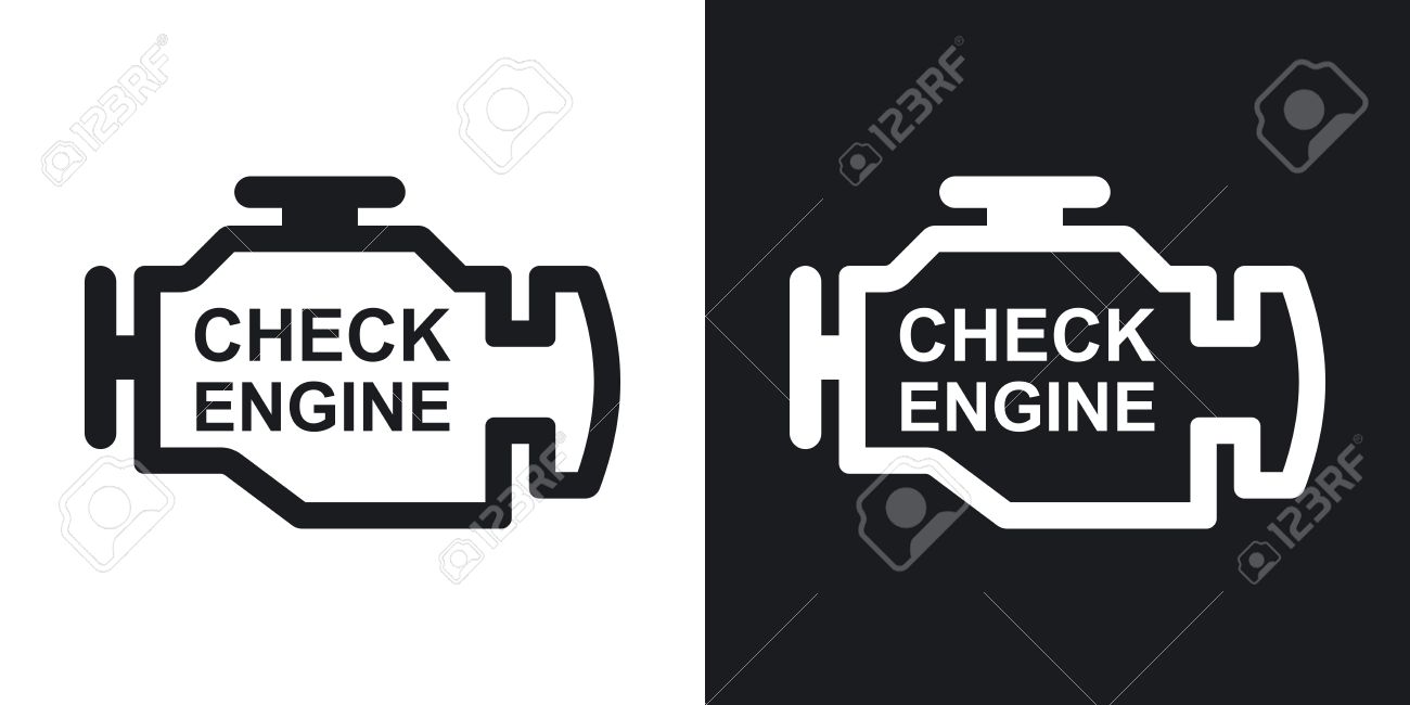 Motorcycle engine icon flat Royalty Free Vector Image