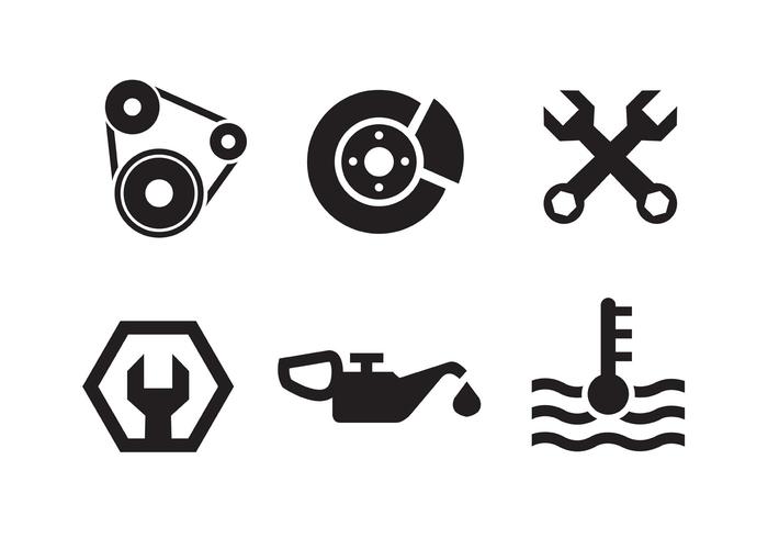 Car Engine Icons Vector Stock Vector 316402064 - 