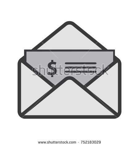 Blue envelope icon vector Free vector in Adobe Illustrator ai 