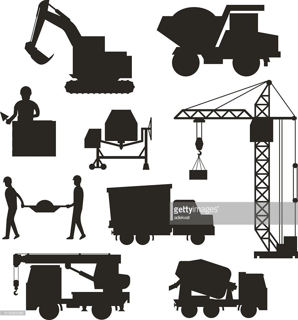Construction machine equipment - Free transport icons